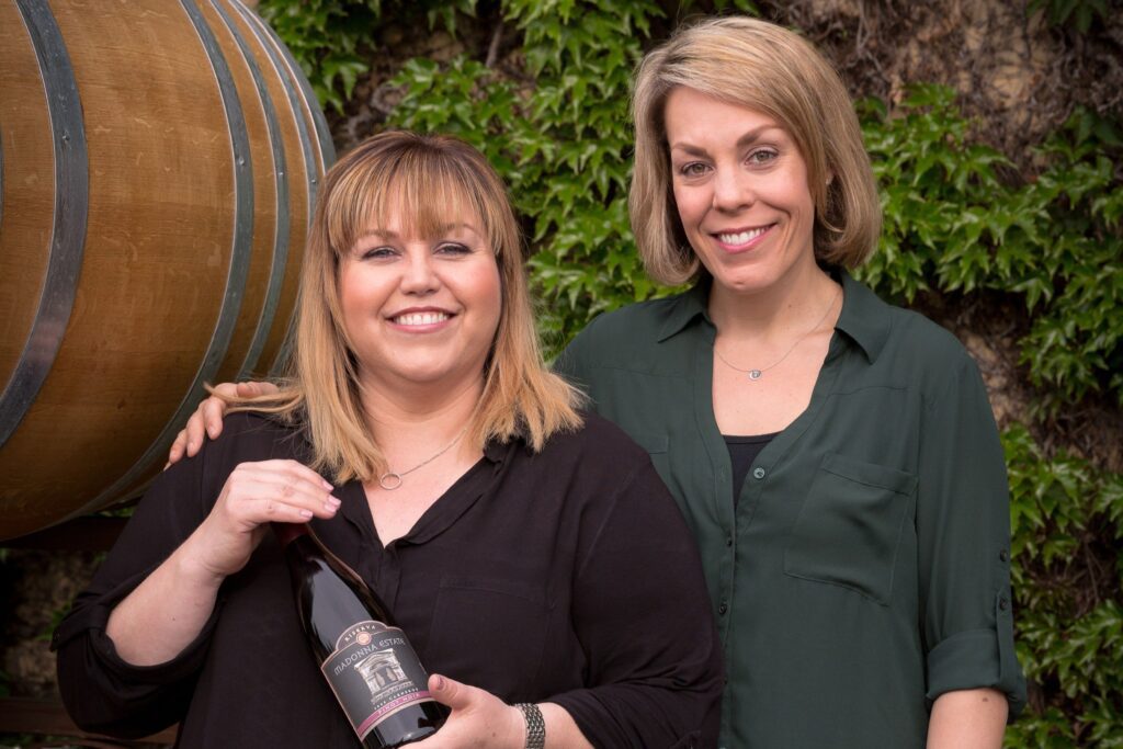 Brette and Taylor Bartolucci, fourth-generation owners of Madonna Estate Winery.