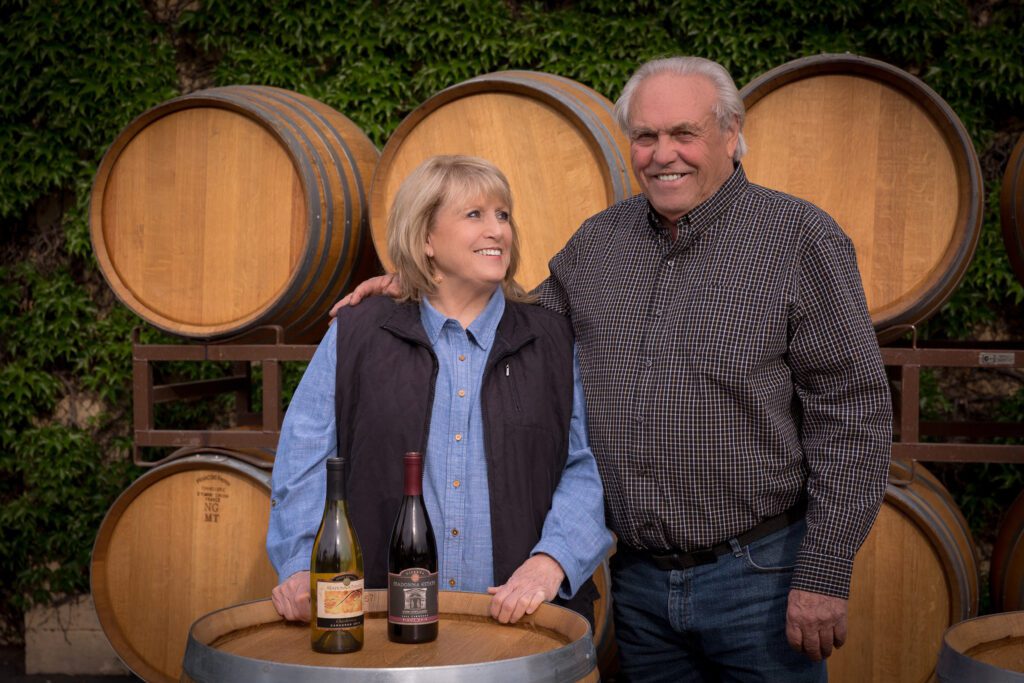 Sue and Andrea (Buck) Bartolucci, artistic director and winemaker, at Madonna Estate Winery.